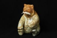 SITTING BEAR SOAPSTONE